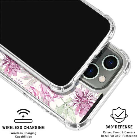 Peony iPhone 16 Pro Clear Case